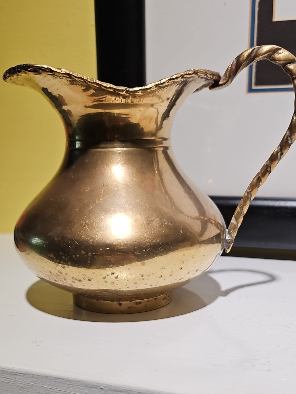 Solid Brass Milk Pitcher